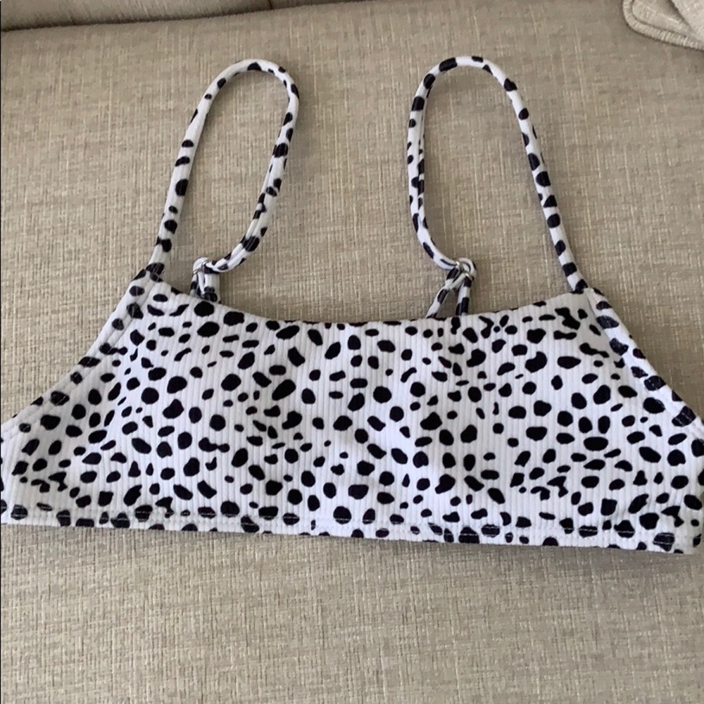 spotted bathing suit